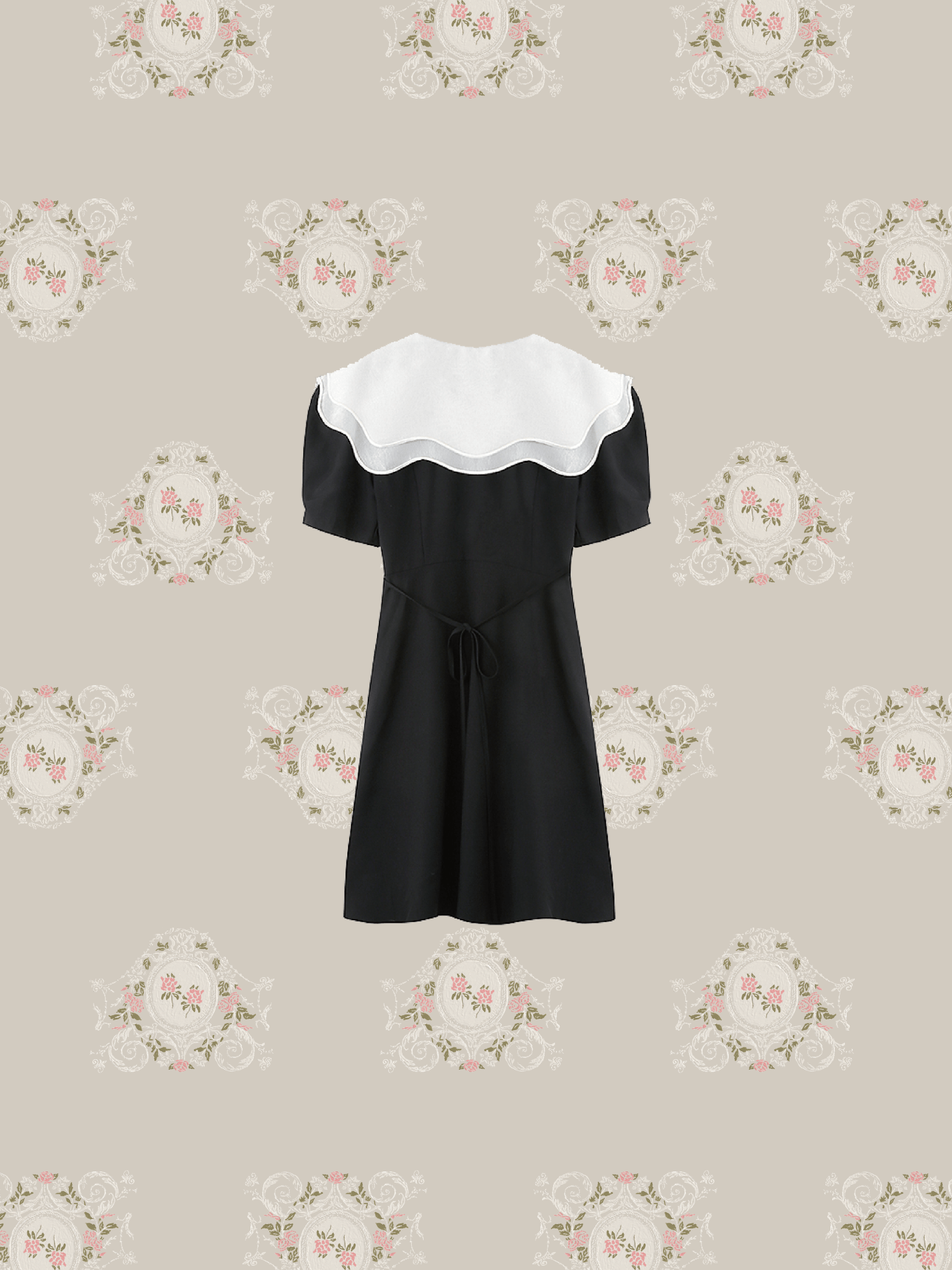 Double Collar French Dress - LOVE POMME POMME