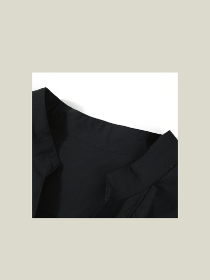 Double Pocket Stand Collar One Piece - LOVE POMME POMME