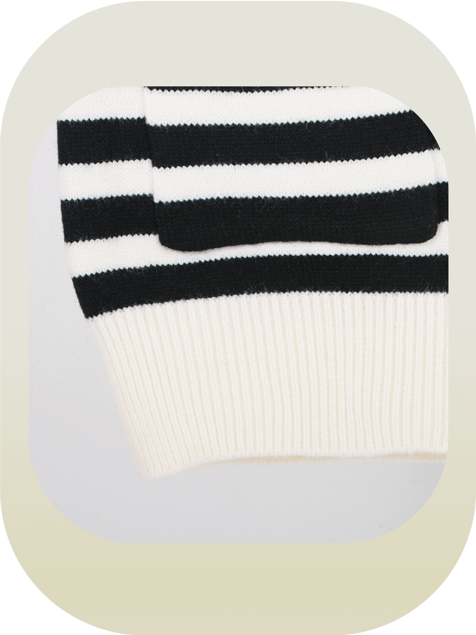 Double Pocket Striped Knit Vest - LOVE POMME POMME
