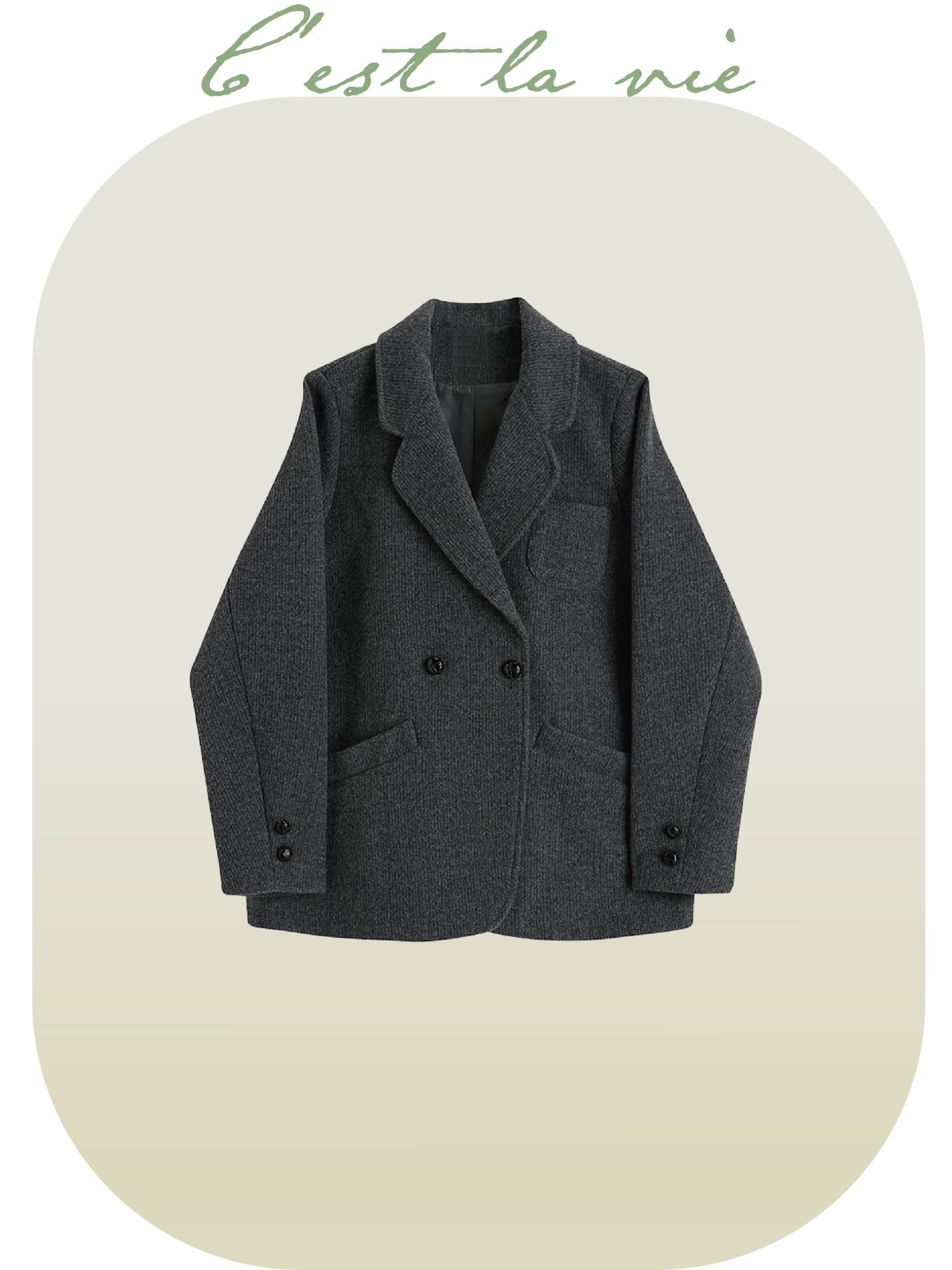 Elegant Pocket Coat - LOVE POMME POMME