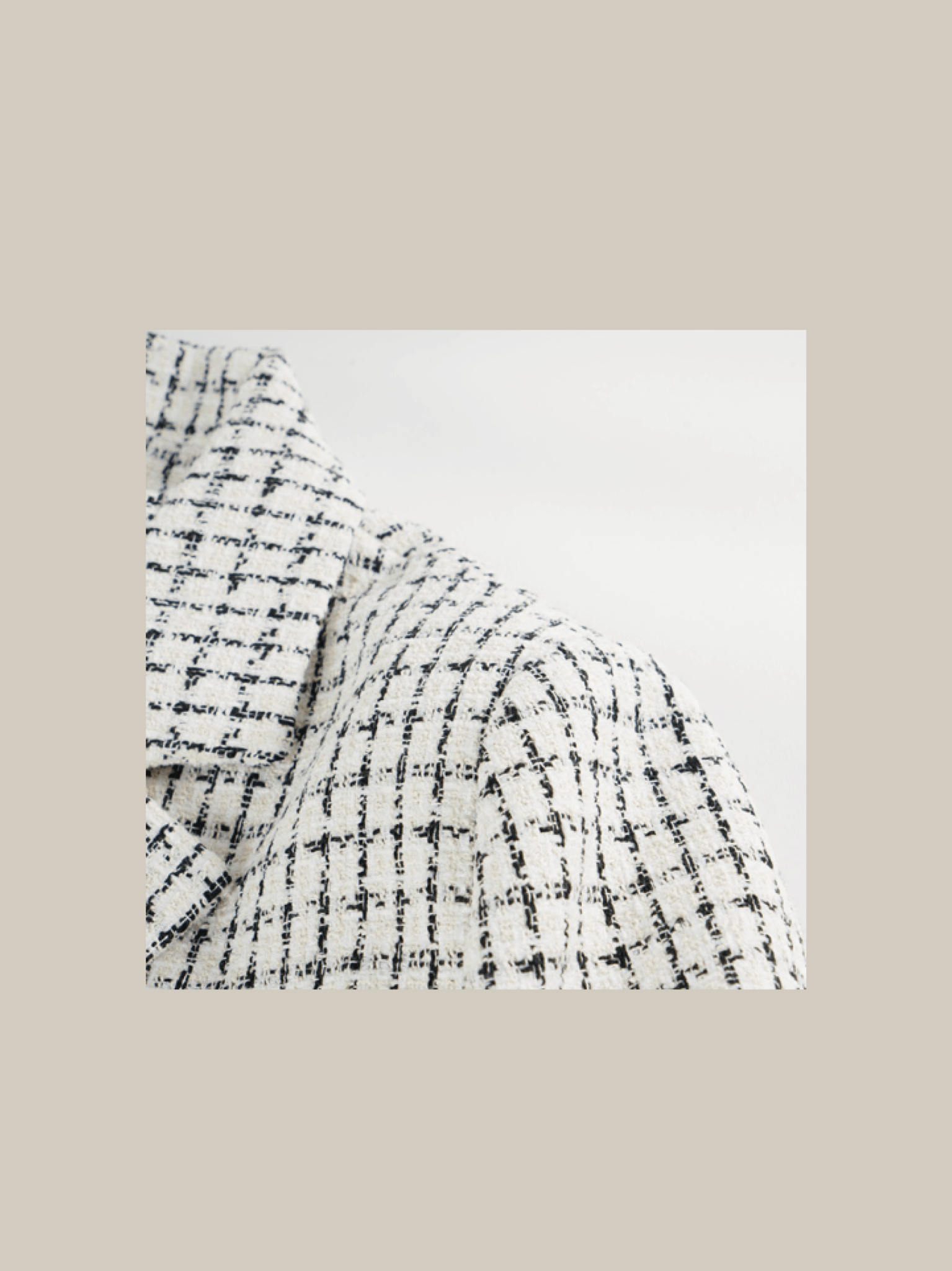 Elegant Style Check Jacket - LOVE POMME POMME