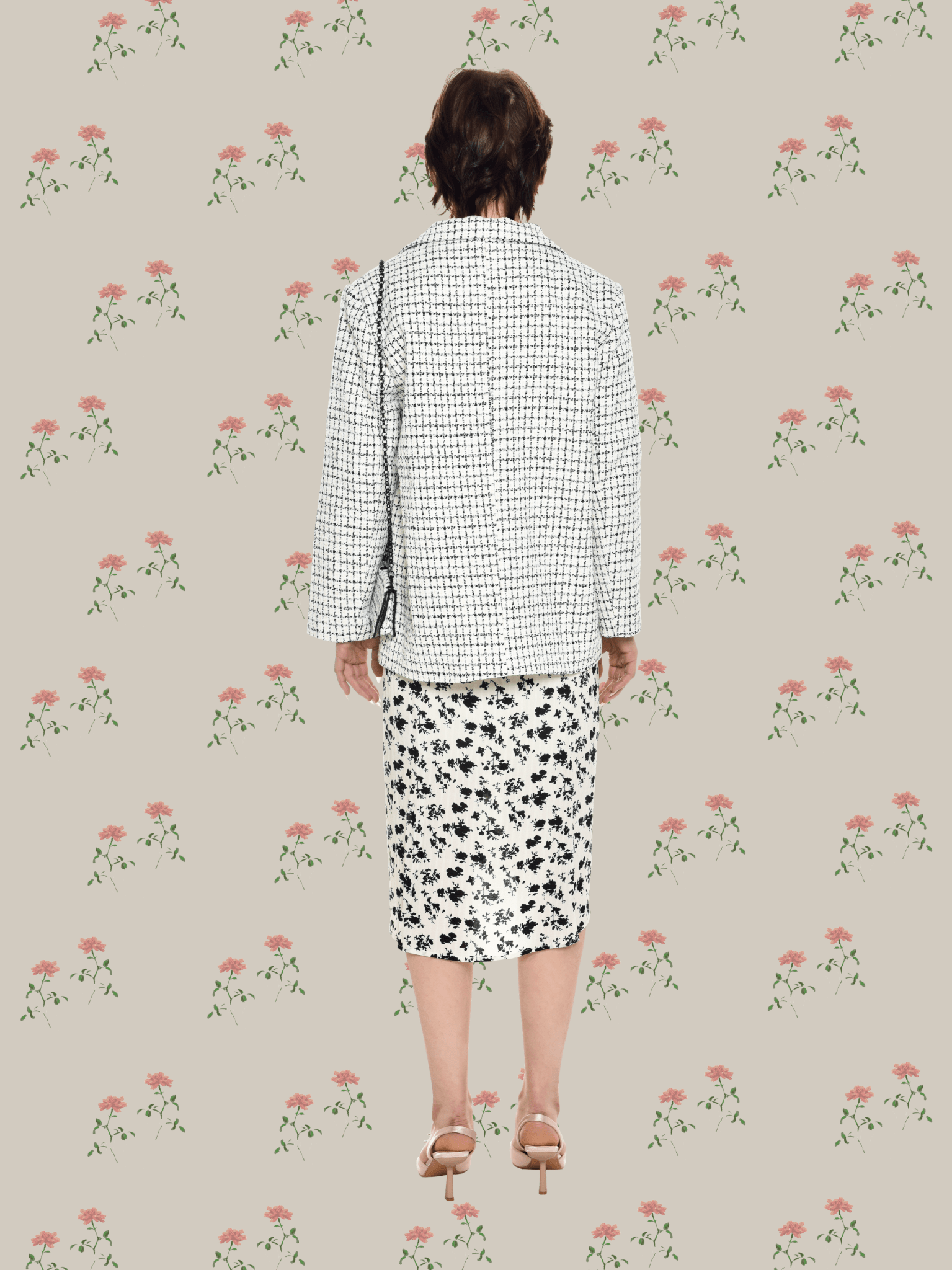 Elegant Style Check Jacket - LOVE POMME POMME