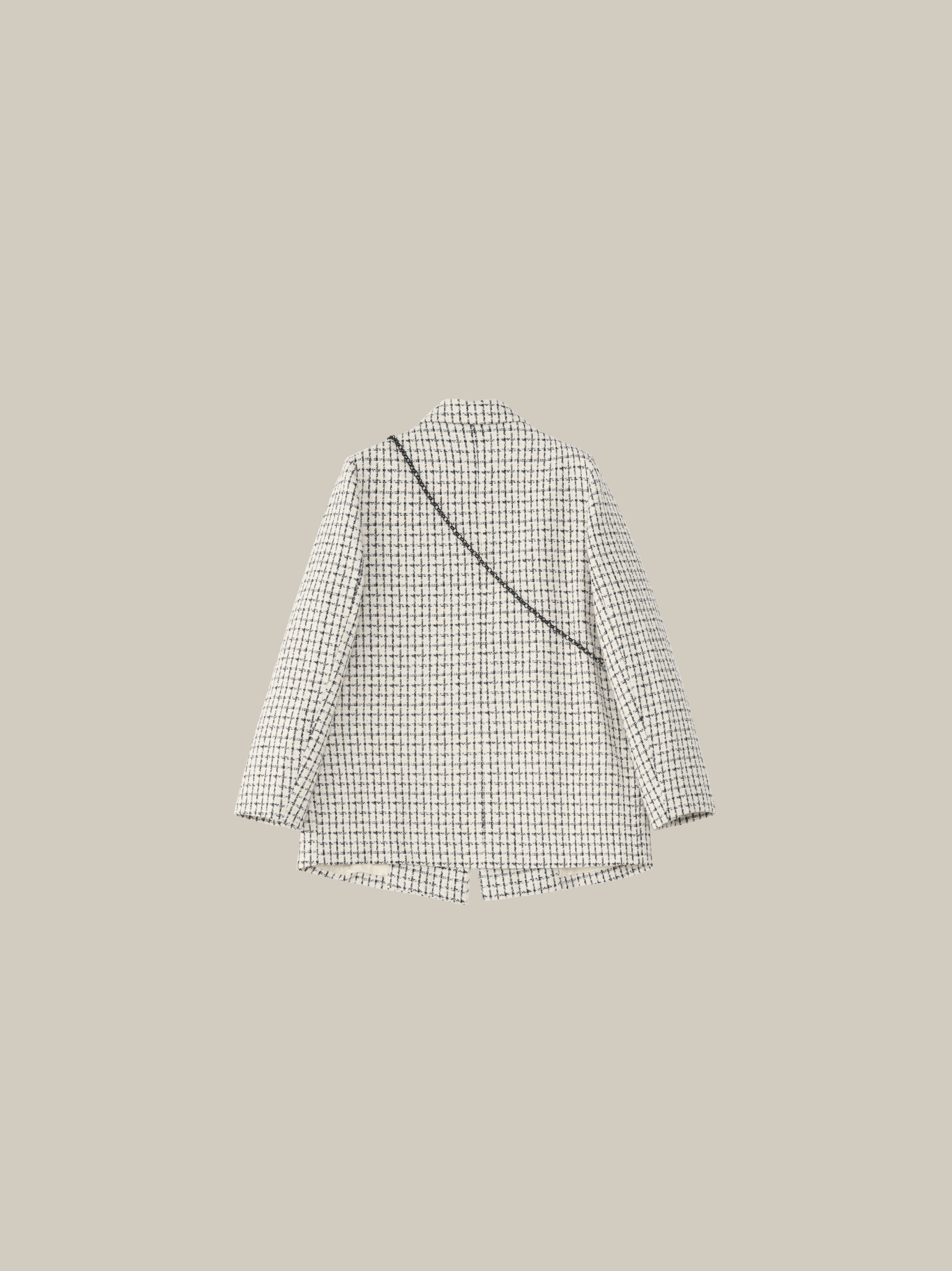 Elegant Style Check Jacket - LOVE POMME POMME