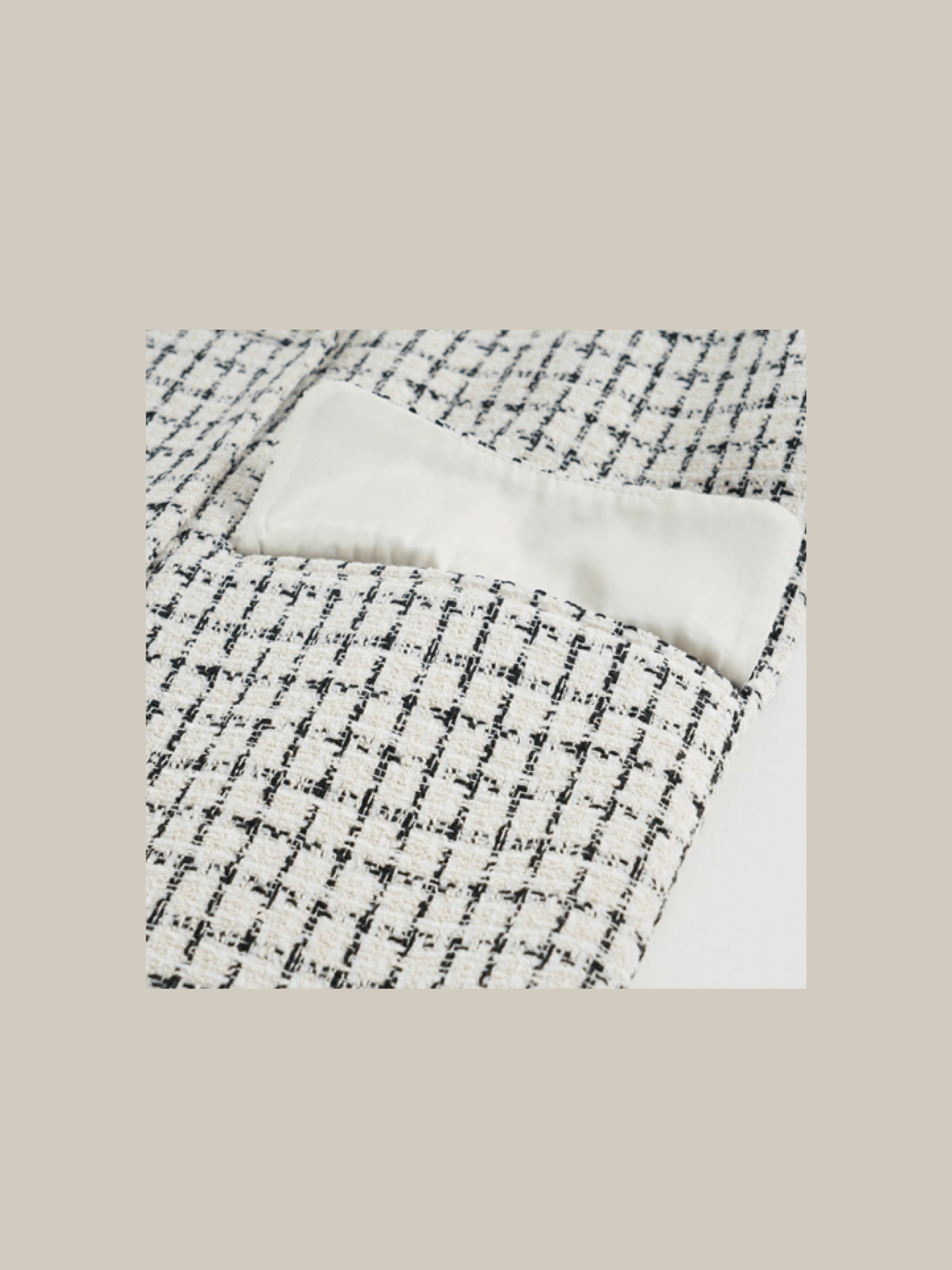Elegant Style Check Jacket - LOVE POMME POMME