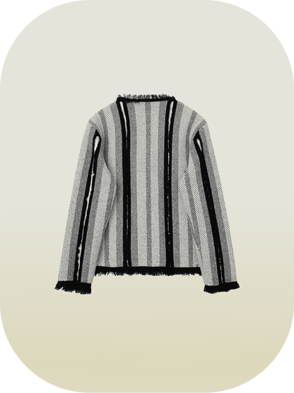 Elegant Style Stripe Jacket - LOVE POMME POMME