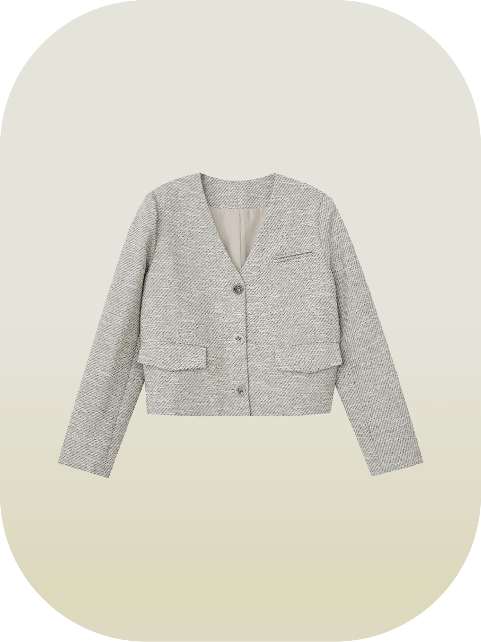 Elegant Style Tweed Jacket - LOVE POMME POMME