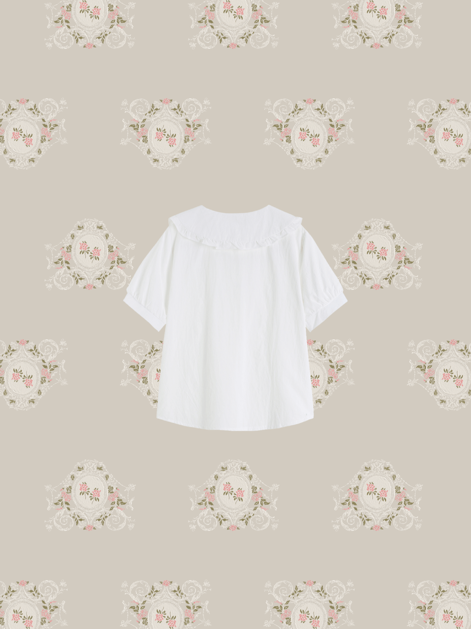 Embroidered Baby Collar Shirt - LOVE POMME POMME
