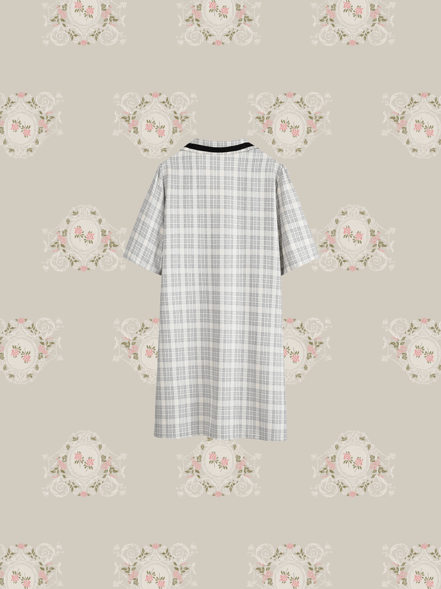 Fake Two Piece Check Dress - LOVE POMME POMME