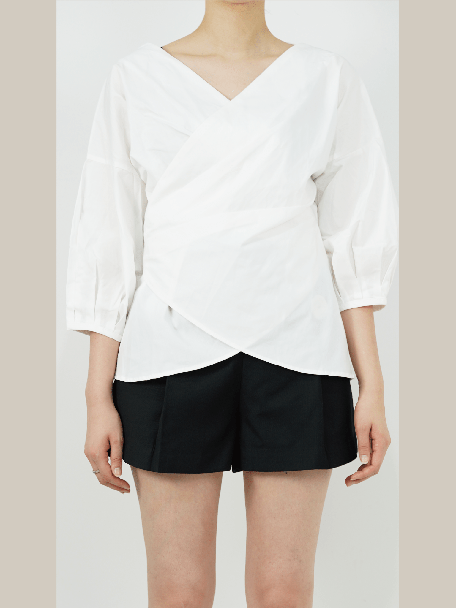 Five-point Puff Sleeve Shirt - LOVE POMME POMME