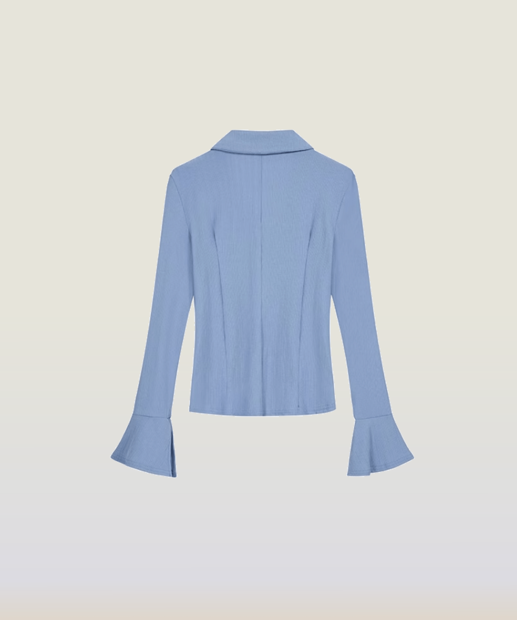 Flare Sleeves Fitted Blouse - LOVE POMME POMME