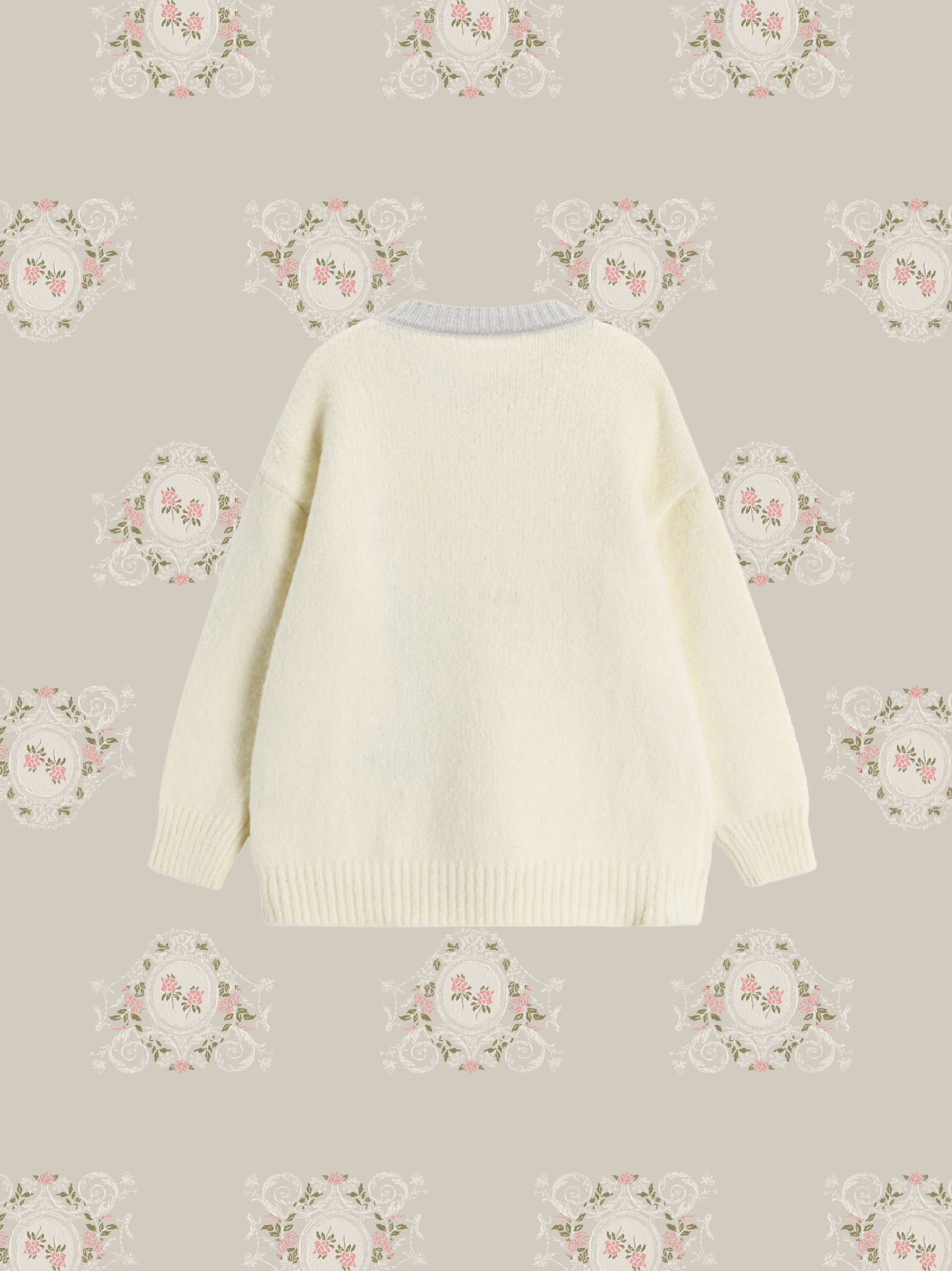 Flower Applique Knit - LOVE POMME POMME