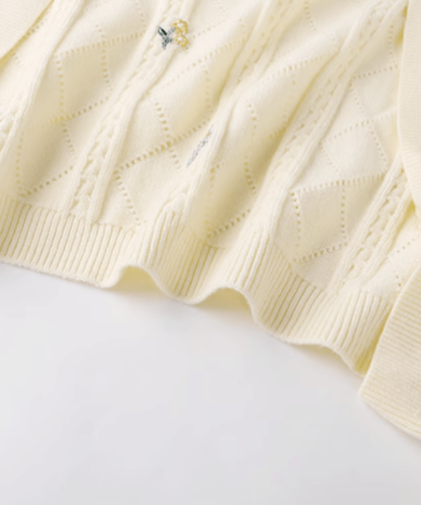 Flower Embroidery Cardigan Set-Up フラワー刺繍カーディガンセットアップ - LOVE POMME POMME