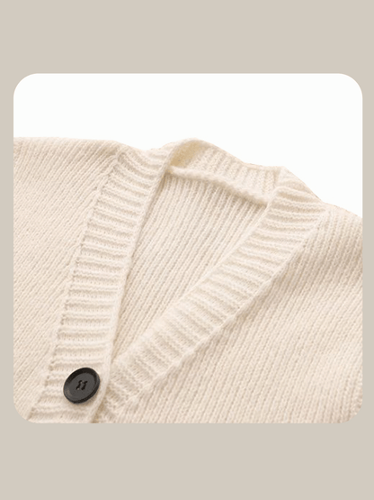 Flower Motif Pocket Knit Vest - LOVE POMME POMME