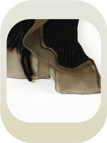 Frill Deco Fitted Cardigan - LOVE POMME POMME
