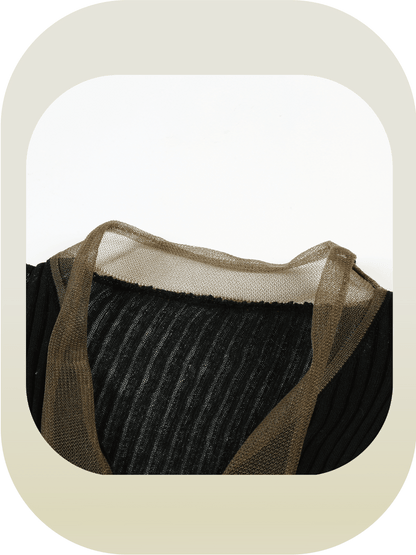 Frill Deco Fitted Cardigan - LOVE POMME POMME