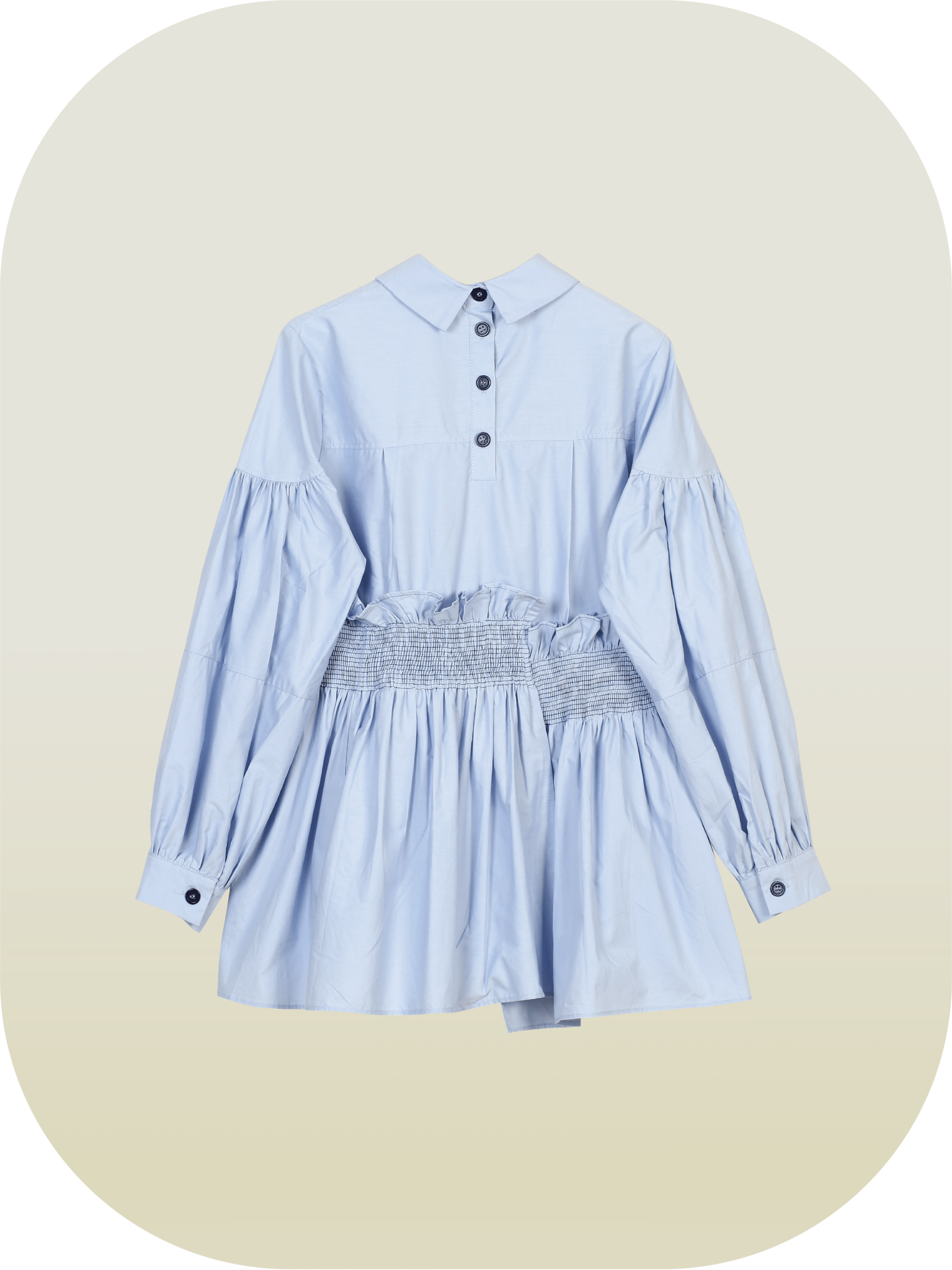 Frill Gather Elegant Shirt - LOVE POMME POMME