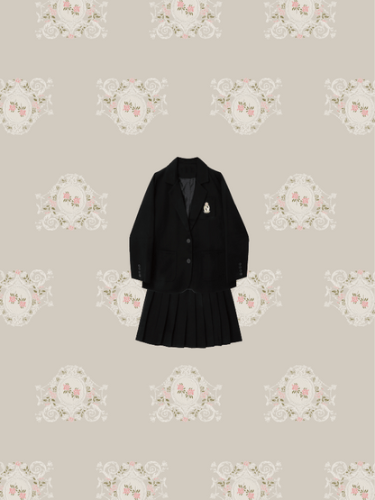 Frill Skirt Jacket Set-Up - LOVE POMME POMME