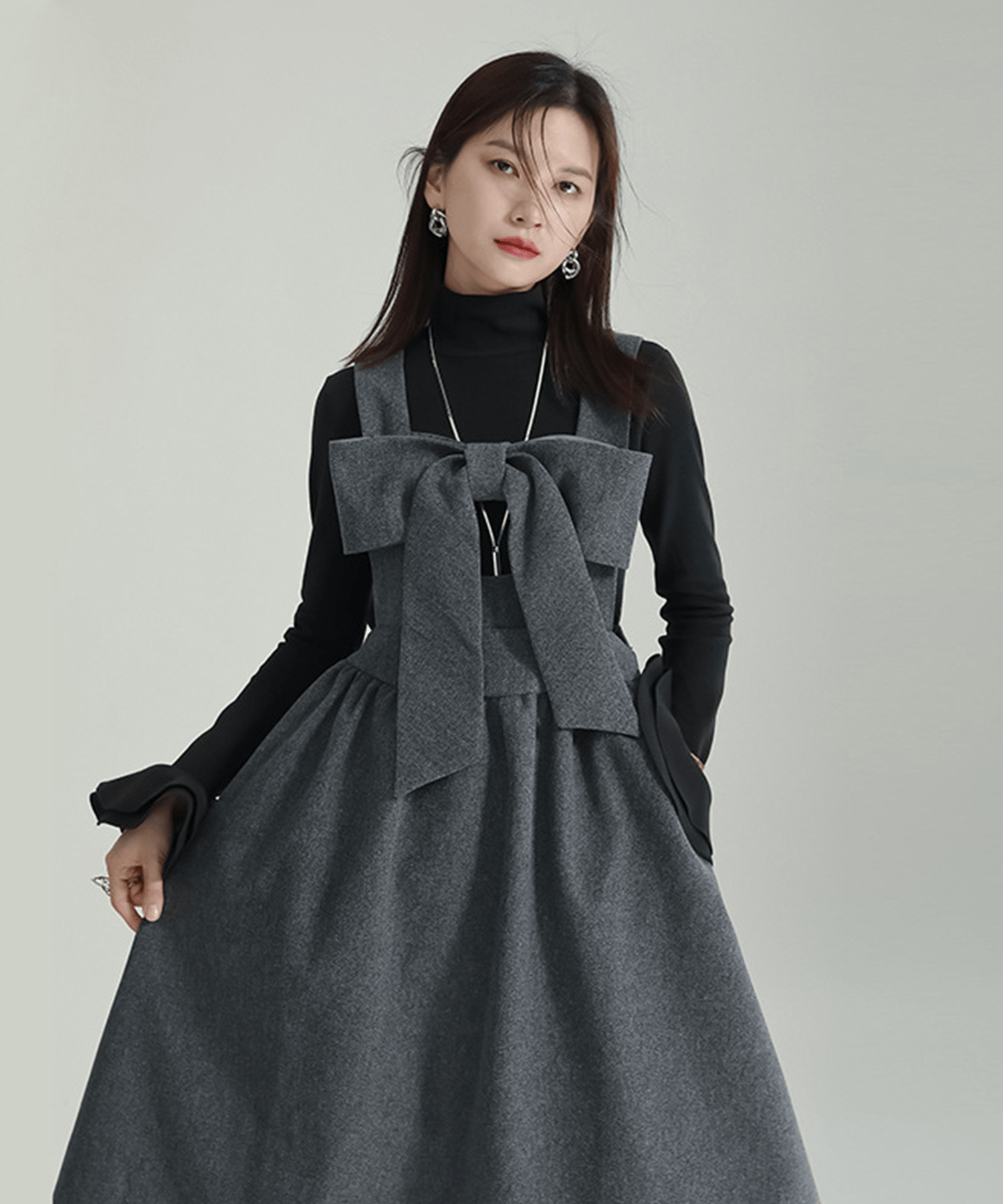 Front Ribbon Sleeveless Onepiece - LOVE POMME POMME