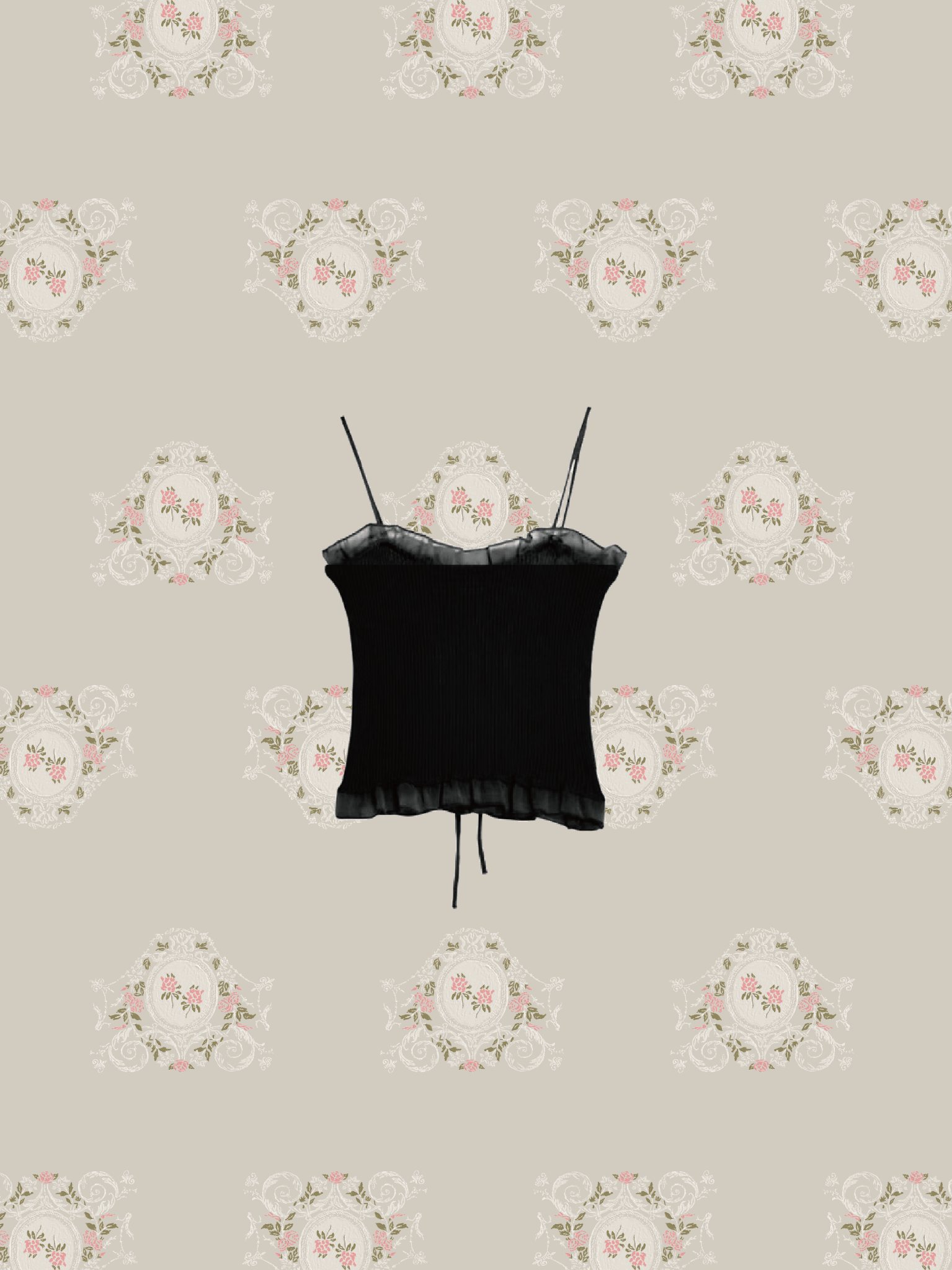 Front Tie Rib Camisole - LOVE POMME POMME