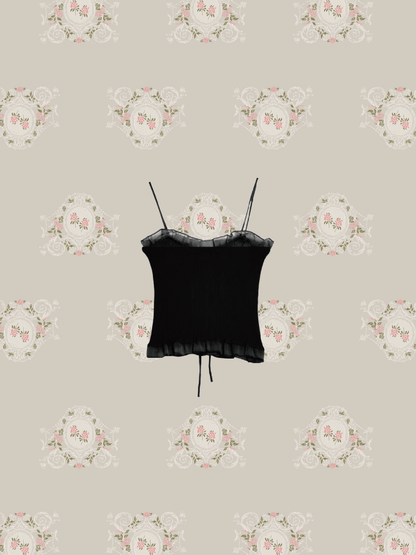 Front Tie Rib Camisole - LOVE POMME POMME