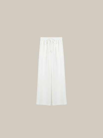 White Loose Pants 