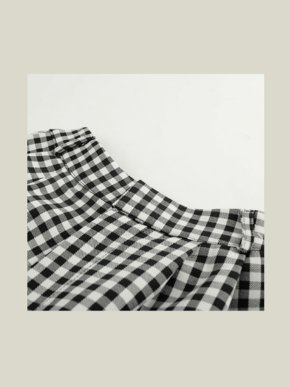 Gingham Half Pants - LOVE POMME POMME