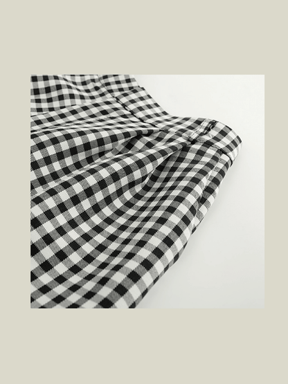 Gingham Half Pants - LOVE POMME POMME