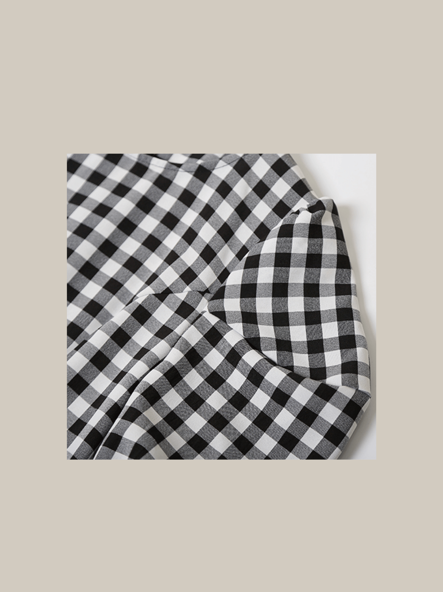 Gingham Puff One Piece - LOVE POMME POMME