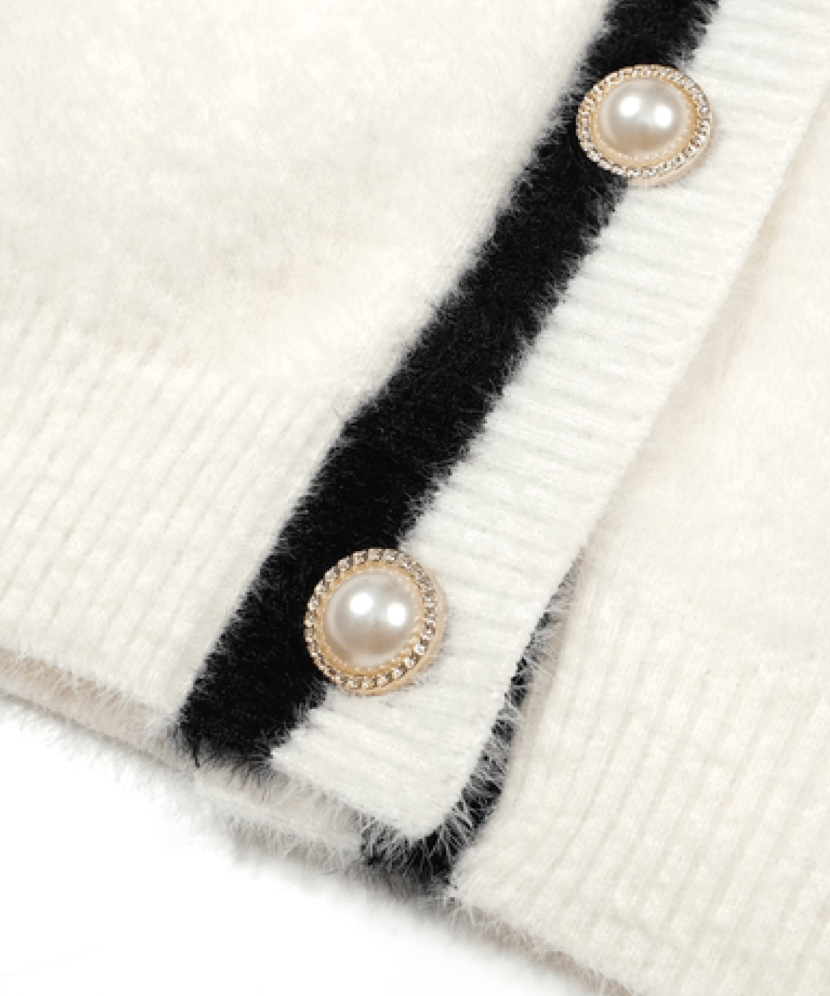 Gold Button Piping Knit Vest - LOVE POMME POMME