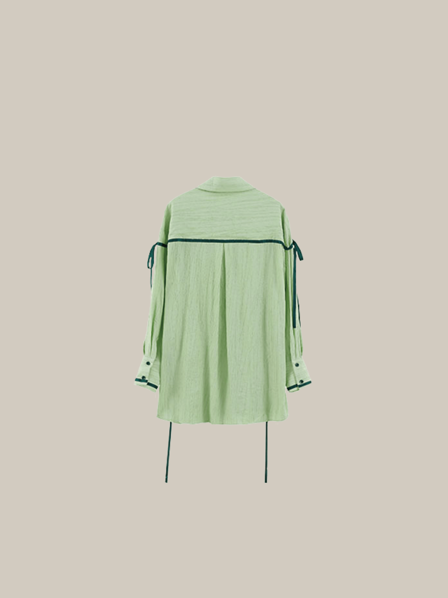 Green Gather Ribbon One Piece