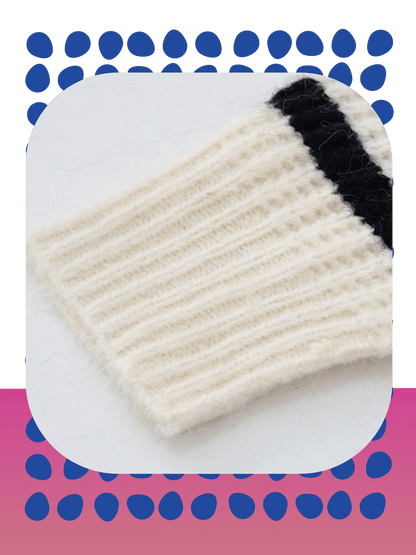 Half Zip Stripe Sweater - LOVE POMME POMME