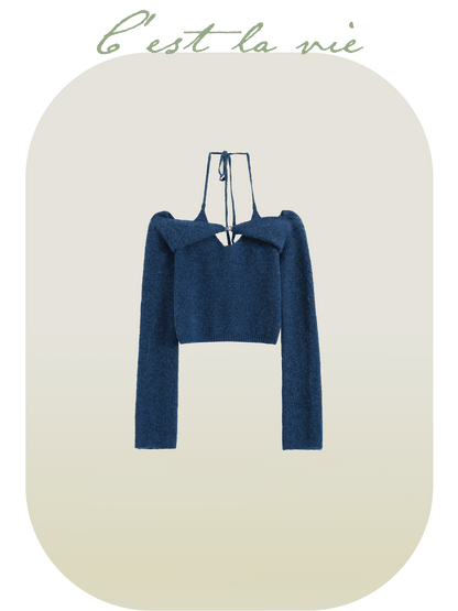 Halter Knit Vest Set-Up - LOVE POMME POMME
