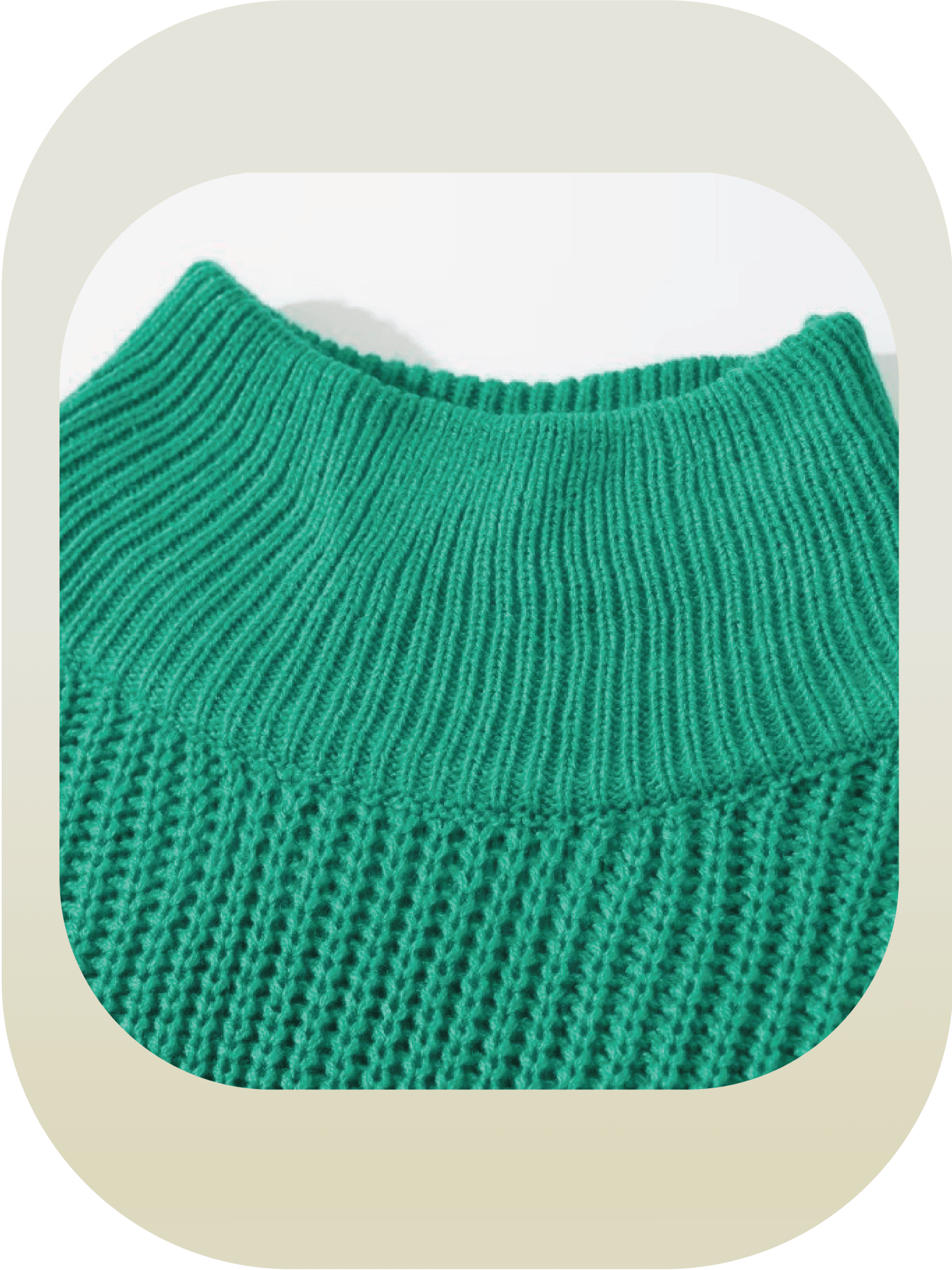 High Collar Puff Sleeve Knit - LOVE POMME POMME