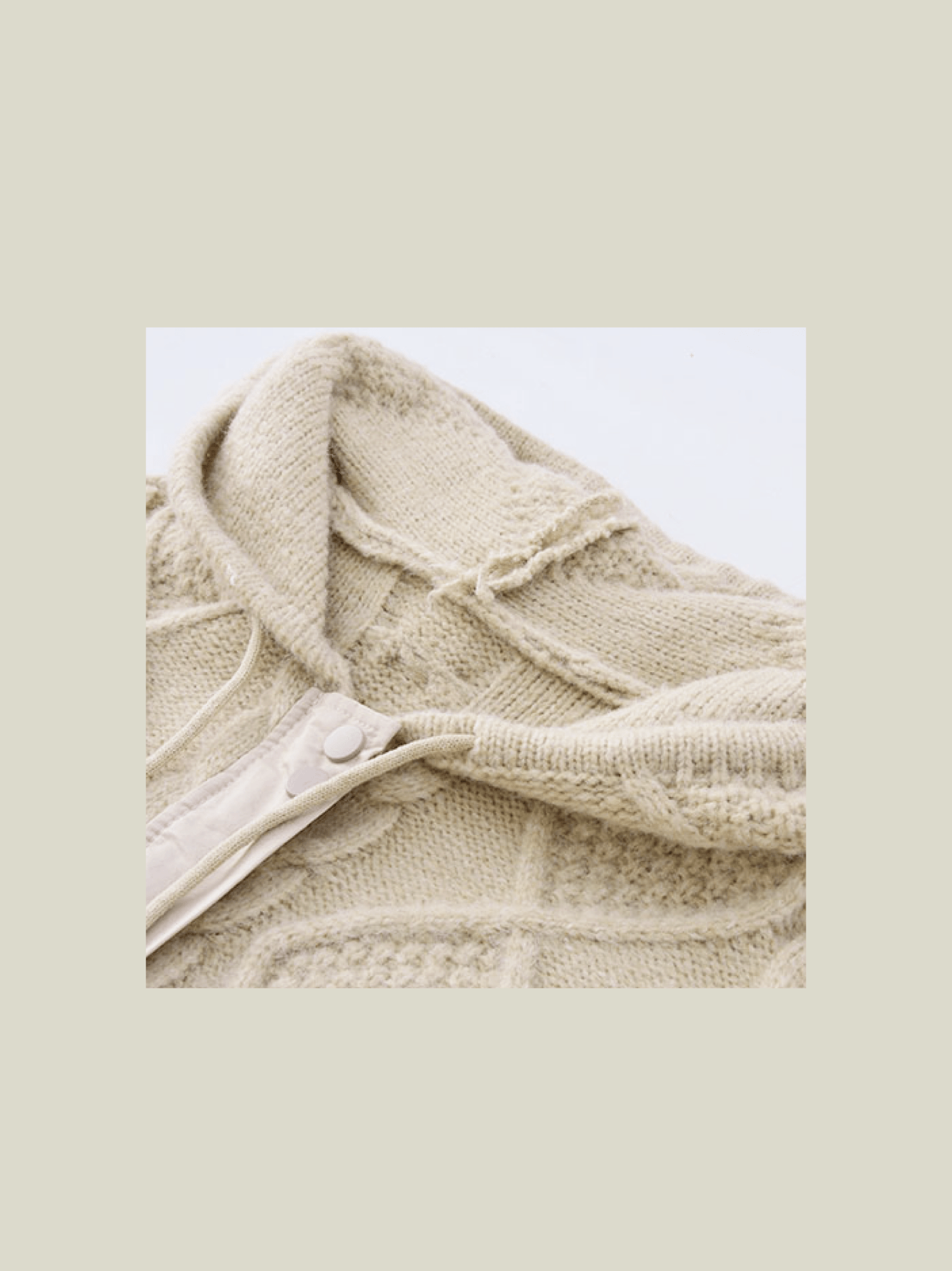 Hooded Cable Knit Top - LOVE POMME POMME