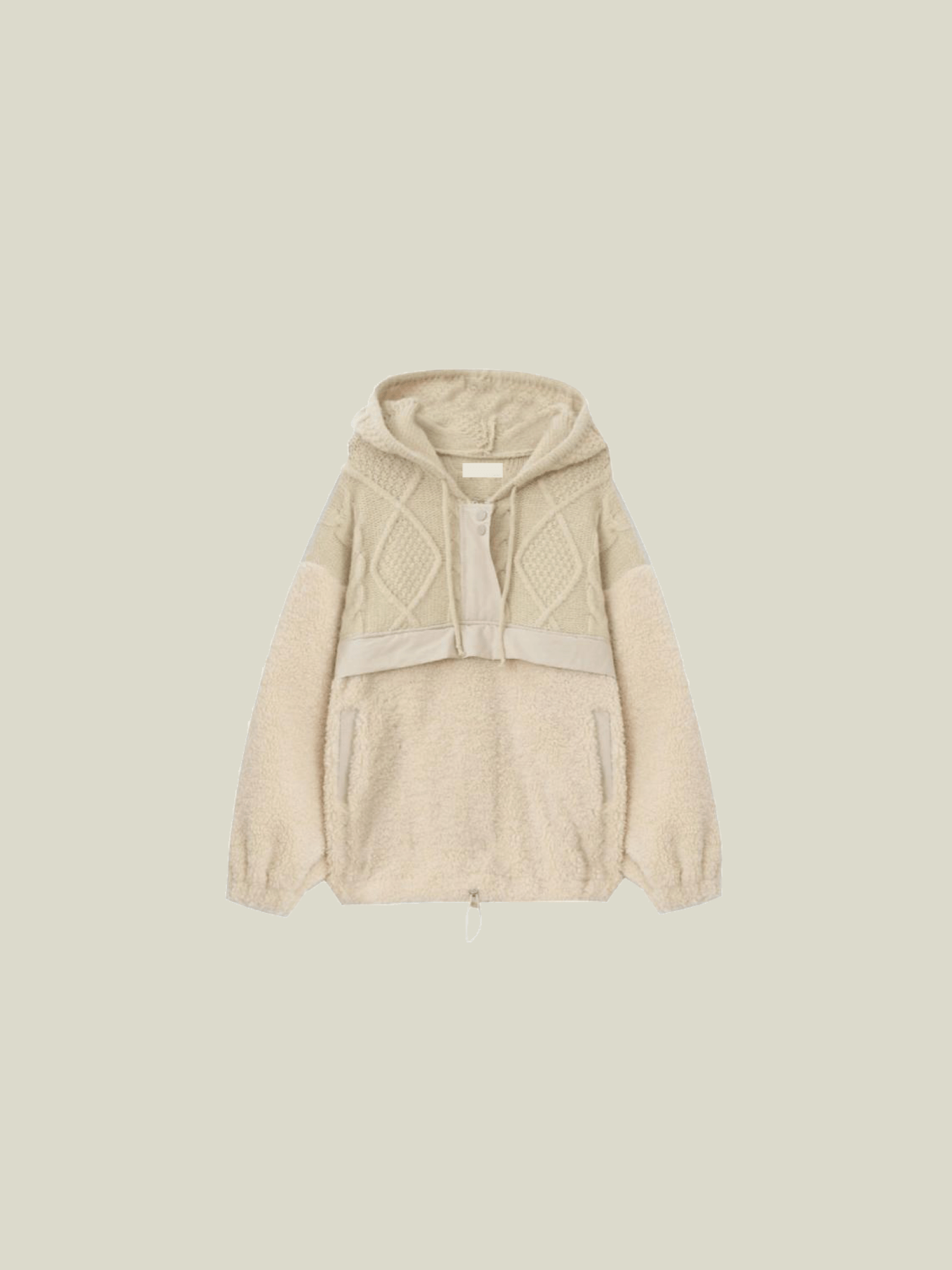 Hooded Cable Knit Top - LOVE POMME POMME