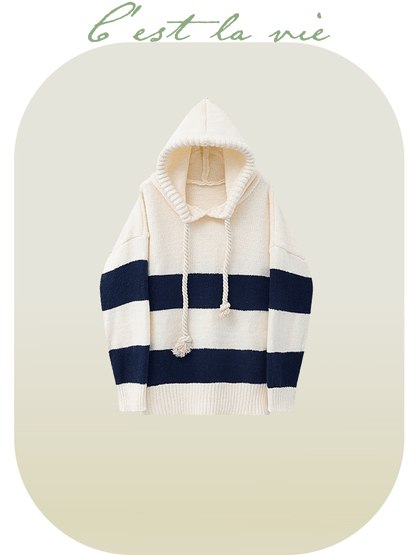 Hoodie Knit Tops - LOVE POMME POMME