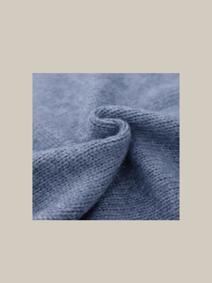 Ice Blue Line Knit Cardigan - LOVE POMME POMME