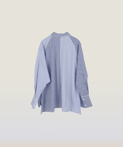 Irregular Stitching Shirt - LOVE POMME POMME