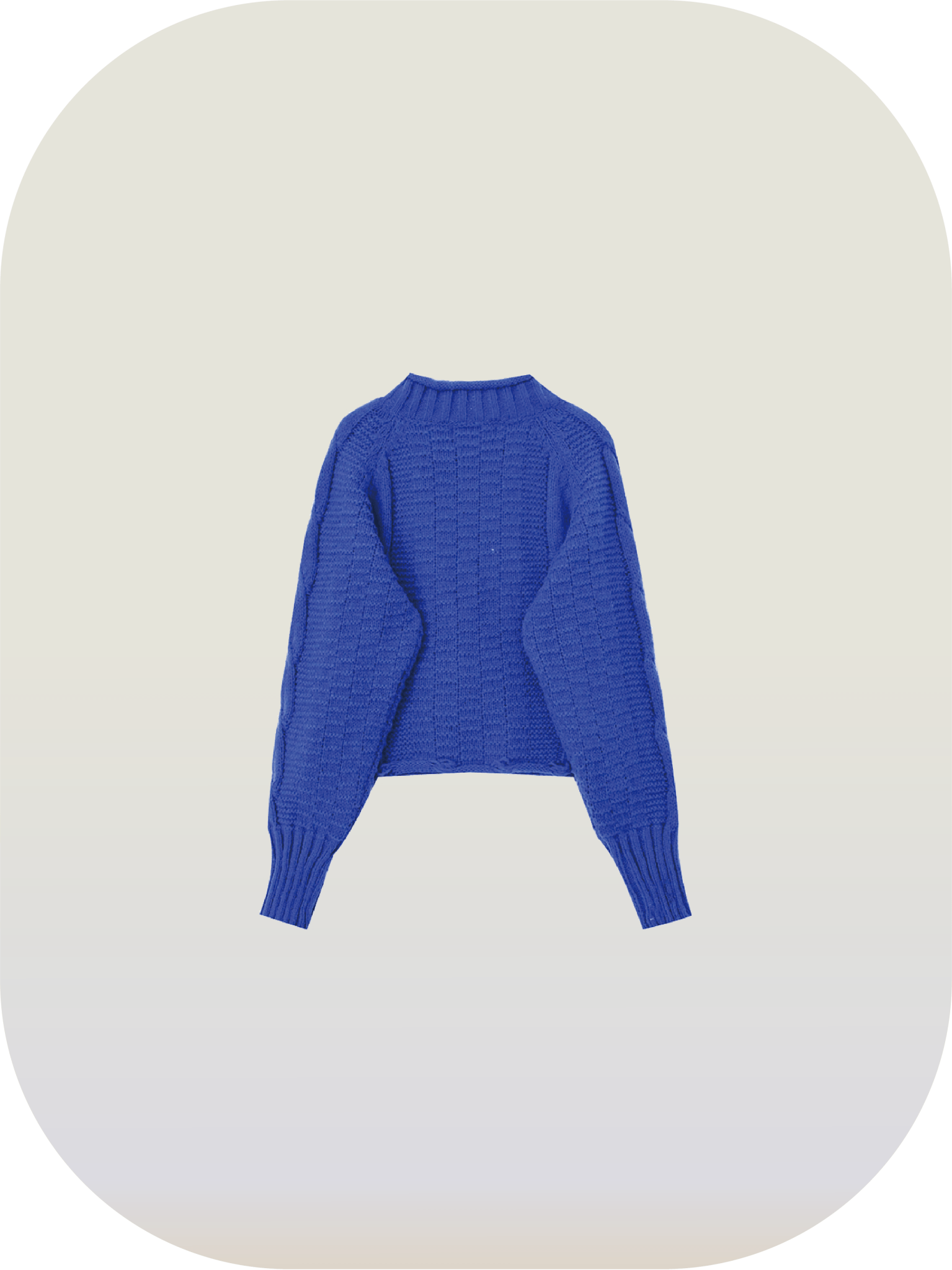 Klein Blue Zippered Cardigan - LOVE POMME POMME