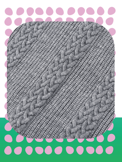 Knit Denim Patchwork Cardigan - LOVE POMME POMME