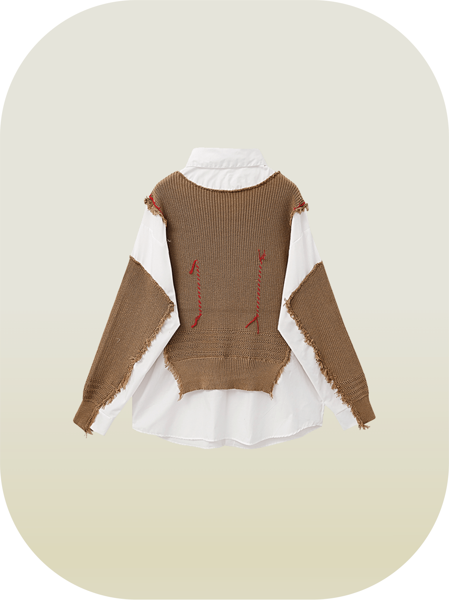 Knitted Patchwork Top - LOVE POMME POMME