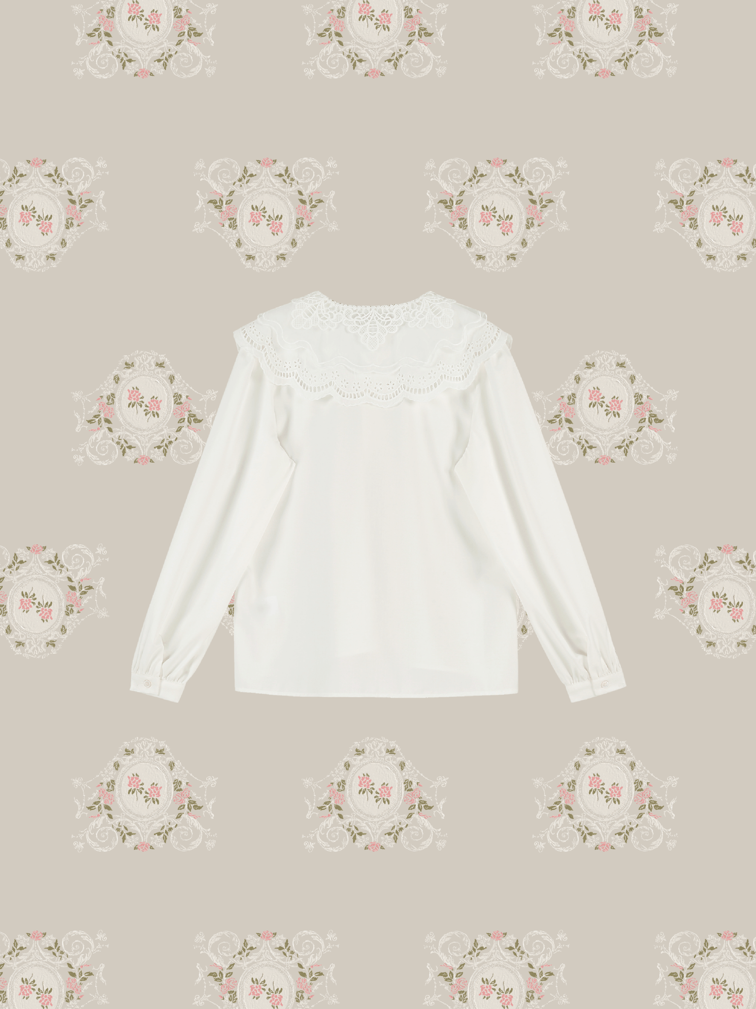 Lace Baby Collar Shirt - LOVE POMME POMME