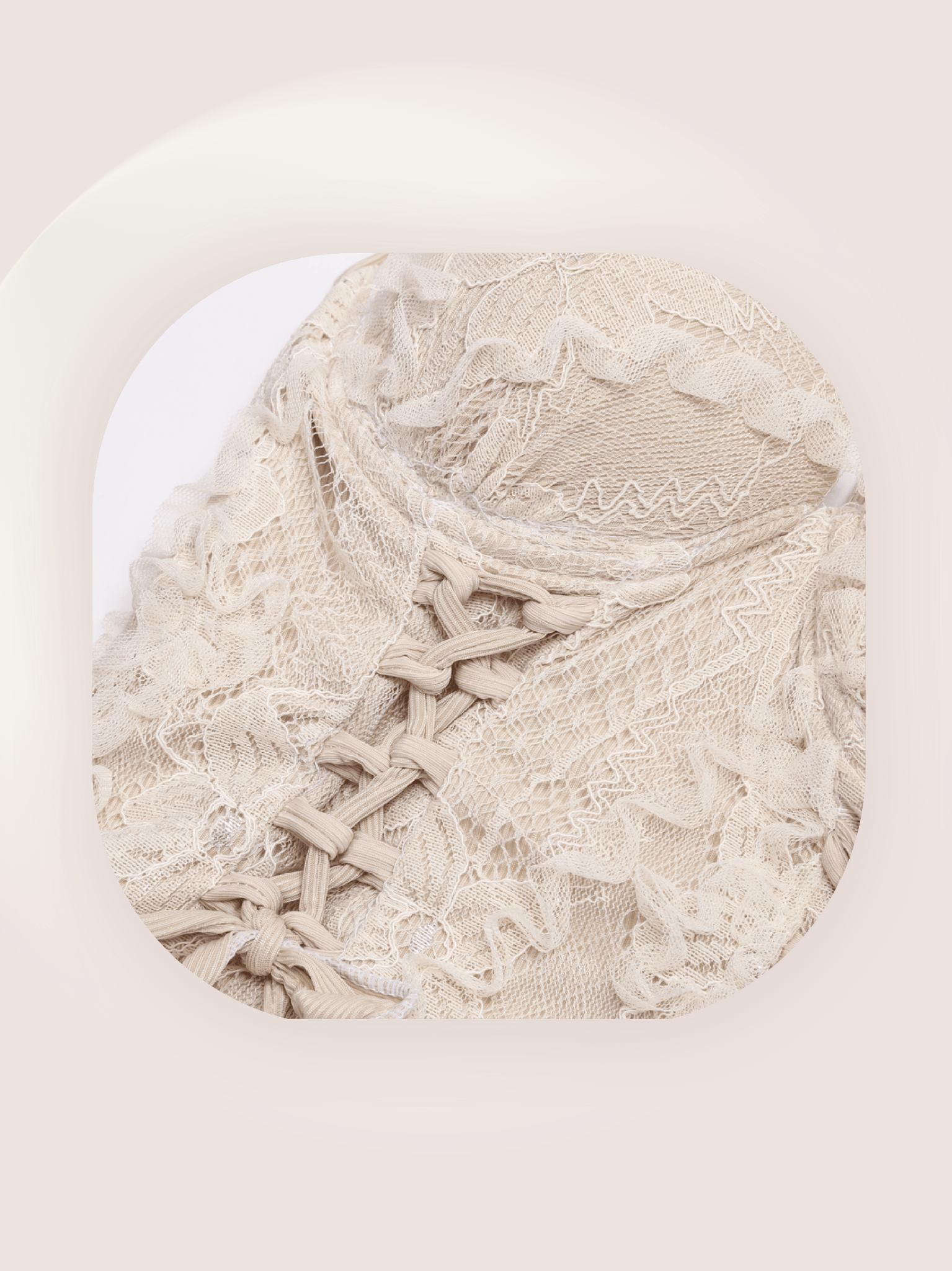 Lace Motif Onepiece Swimsuit - LOVE POMME POMME