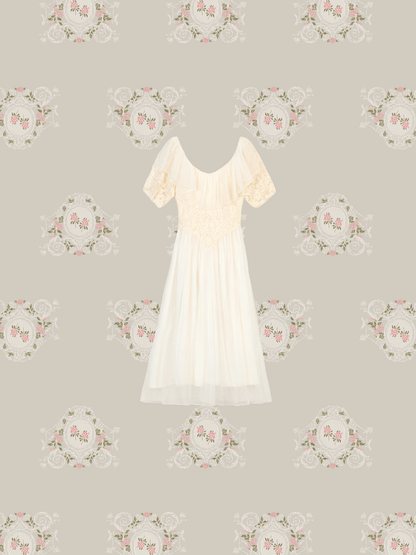 Lace Veil Dress - LOVE POMME POMME