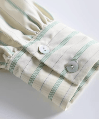 Lapel Stripe Shirt - LOVE POMME POMME