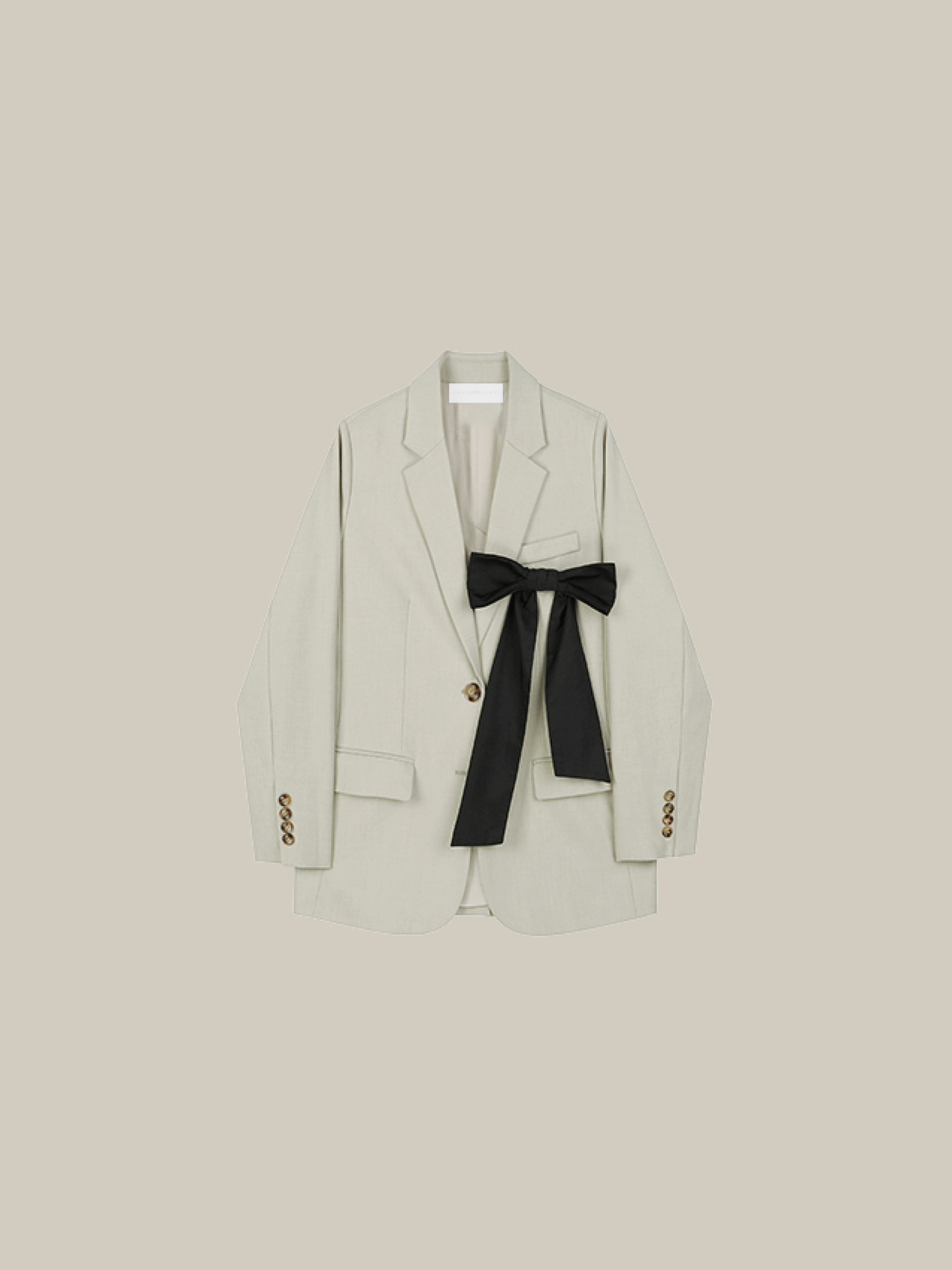 Light Green Ribbon Jacket - LOVE POMME POMME