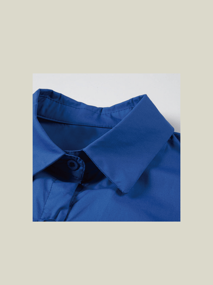 Line Ribbon Blue Top - LOVE POMME POMME