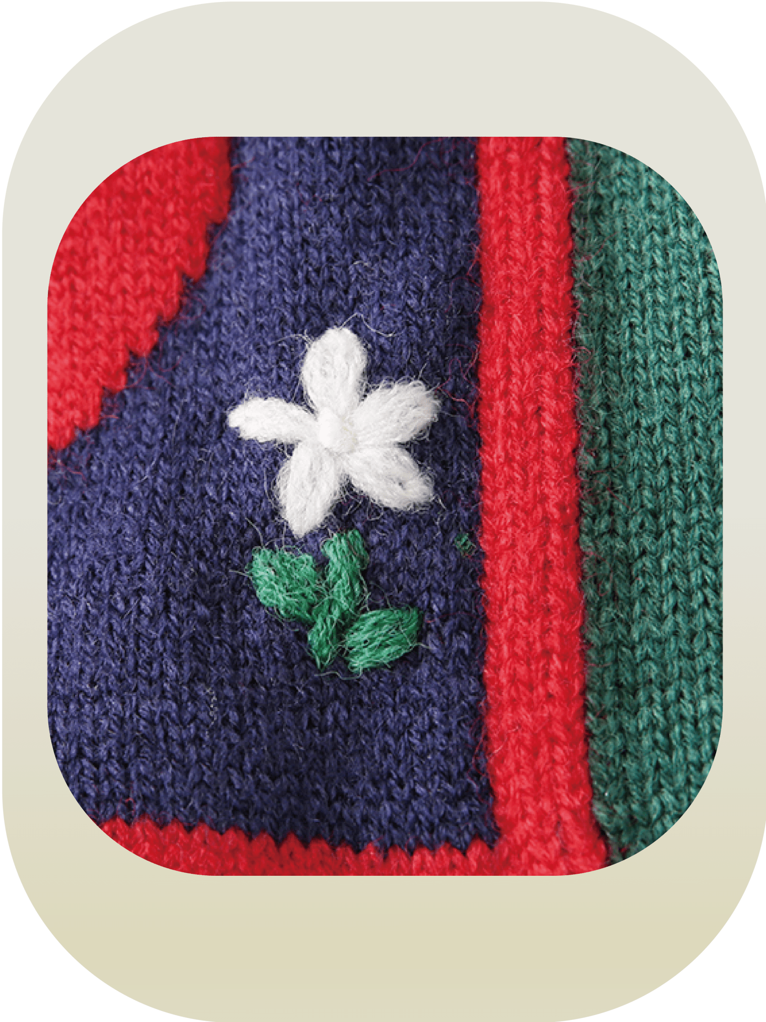 Mix Embroidery Knit Top - LOVE POMME POMME