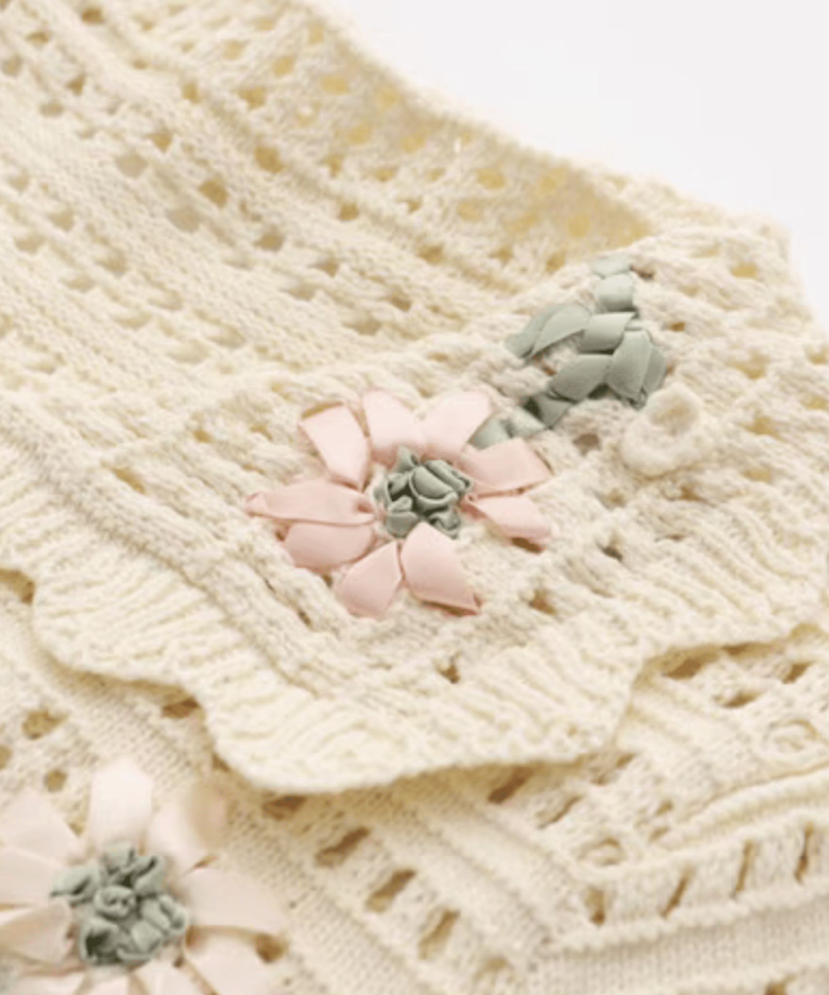 Mori Hand Crochet Flower Polo - LOVE POMME POMME