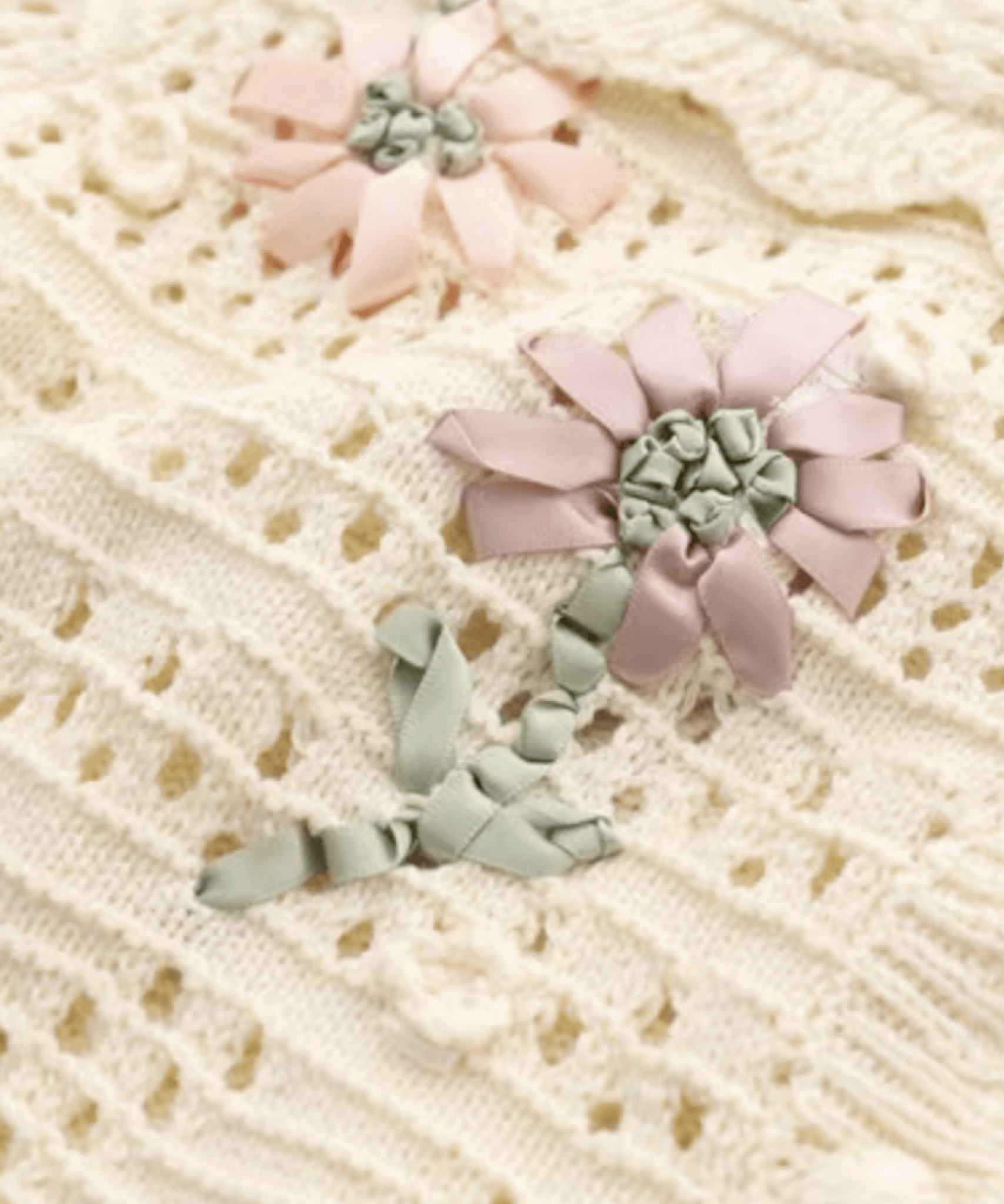 Mori Hand Crochet Flower Polo - LOVE POMME POMME
